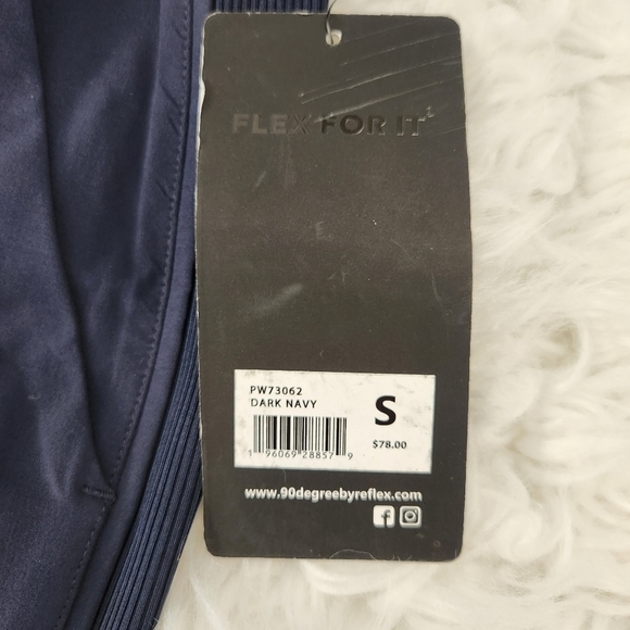 90 degree by reflex pants. Color Dark Navy. Size small. New. - Picture 5 of 5